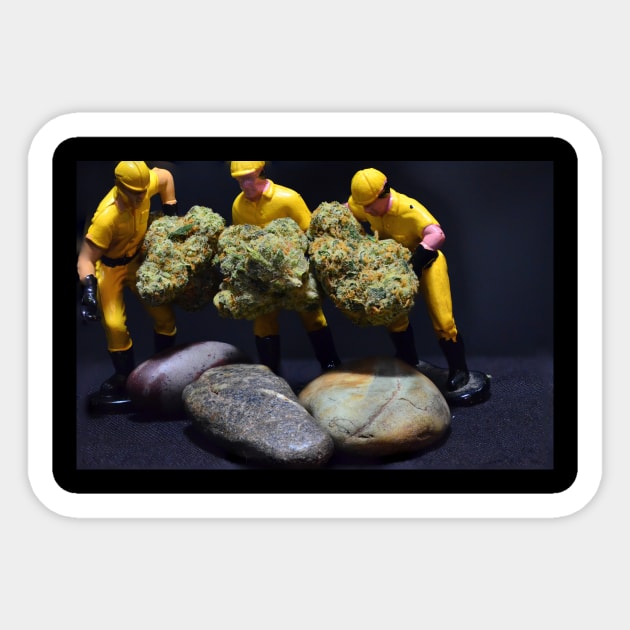 Mule Fueled - Weed Design Sticker by MrGreenGenes420